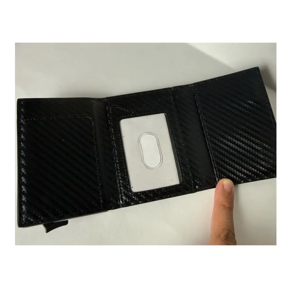Smart Minimalist Wallet with RFID Blocking - Carbon Fiber